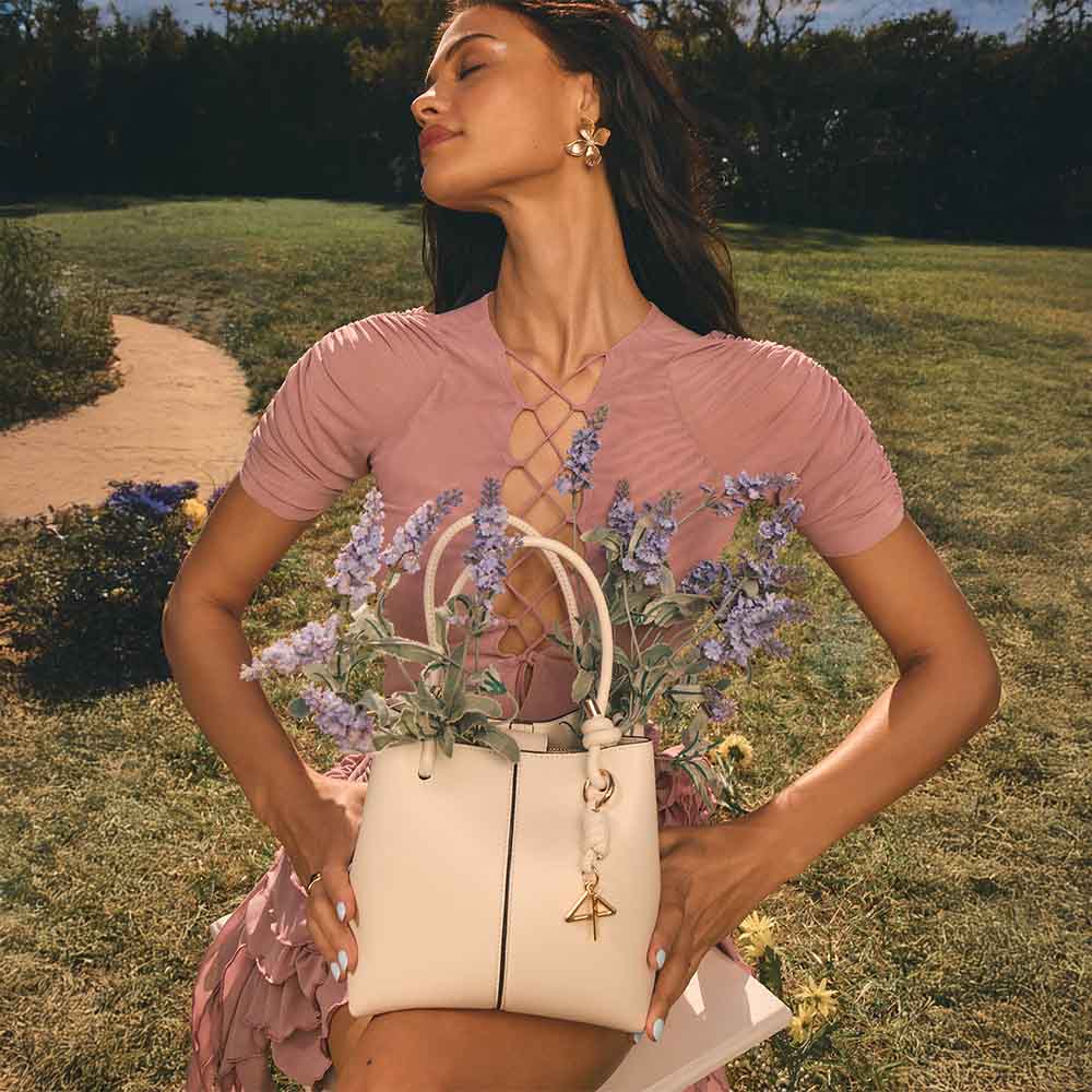 Evielily Women's White Satchel image number 2